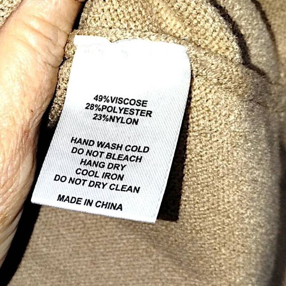 Mod Ref Womens Sweater Sz Small Classic Tan Fine Knit Classicore Lagenlook Cozy - Picture 9 of 11